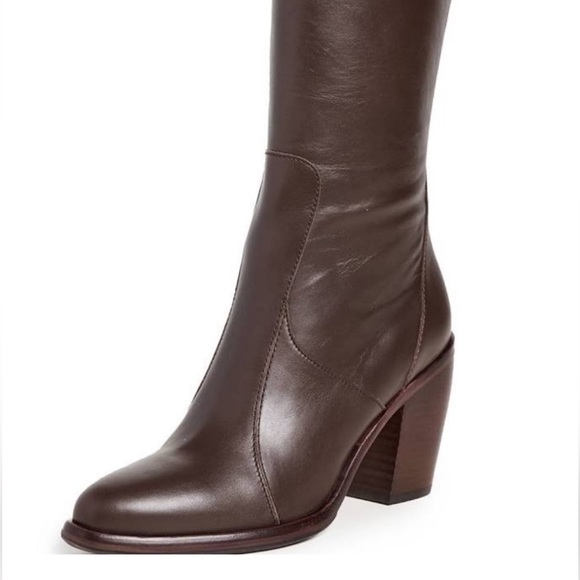 Rag & Bone Mustang Brown Leather Knee-High Boots - Picture 4 of 16